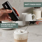 Electric Milk Frother with Stand
