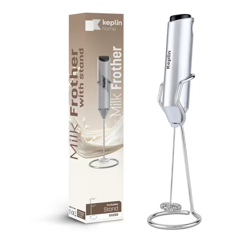 Electric Milk Frother with Stand