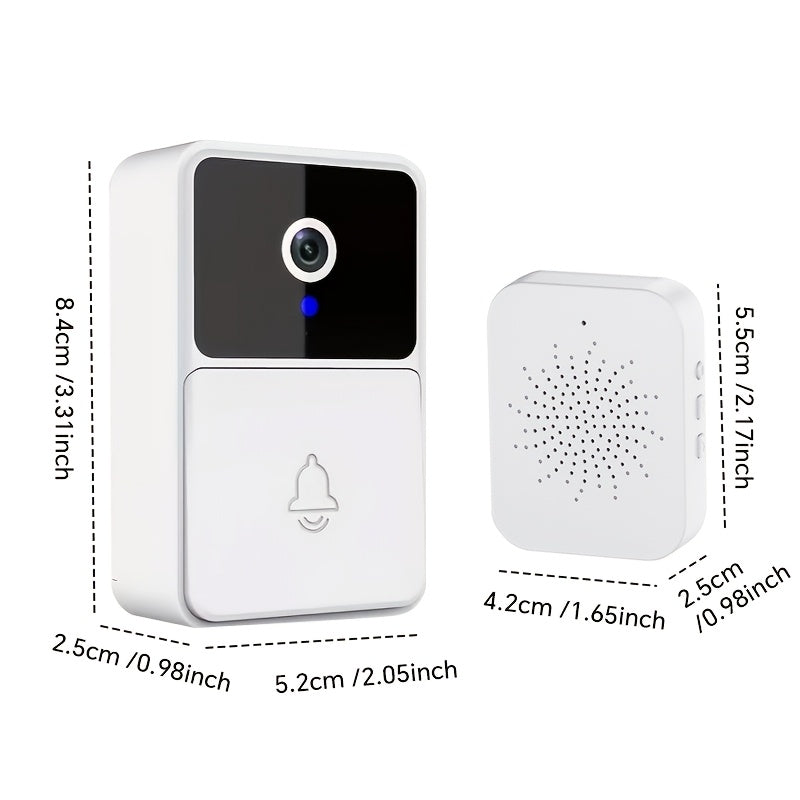 Smart WiFi Video Doorbell Camera with Night Vision & Two-Way Audio