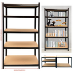 5 Tier Heavy Duty Galvanised Adjustable Shelf Racking Unit Storage Rack 875KG Capacity