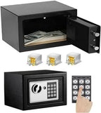 4.6L/8.5L/16L Safe Furniture Safe Double Bit Lock Iron Steel Safe with Lock and 2 Keys for Business Cash/Money/Jewellery